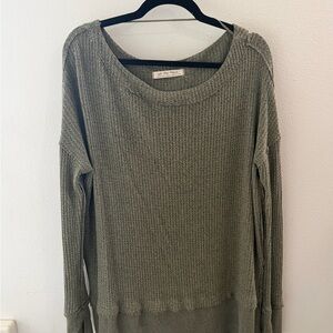 We The Free Olive Crew Neck Sweater